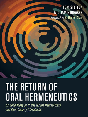 cover image of The Return of Oral Hermeneutics